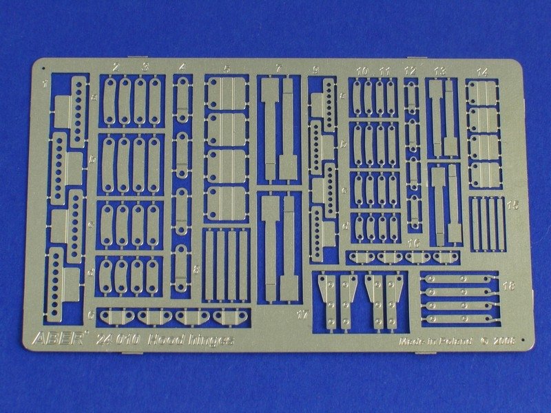 Aber 24010 Zawiasy do pokryw/masek 1/24