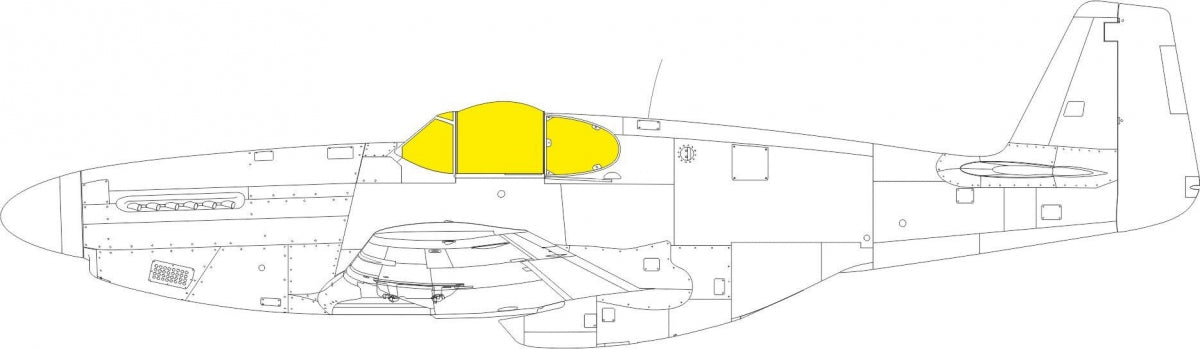 Eduard EX1037 P-51B/C Malcolm Hood verrière TFace EDUARD 1/48