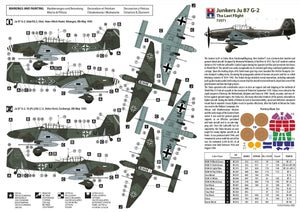 Hobby 2000 72071 Junkers Ju 87 G-2 Le Dernier Vol (ACADEMY + CARTOGRAF + MASQUES) 1/72 – image 2