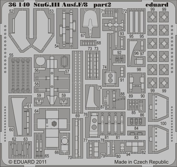 Eduard 36140 StuG.III Ausf.F/8 for DRAGON 6644 1/35