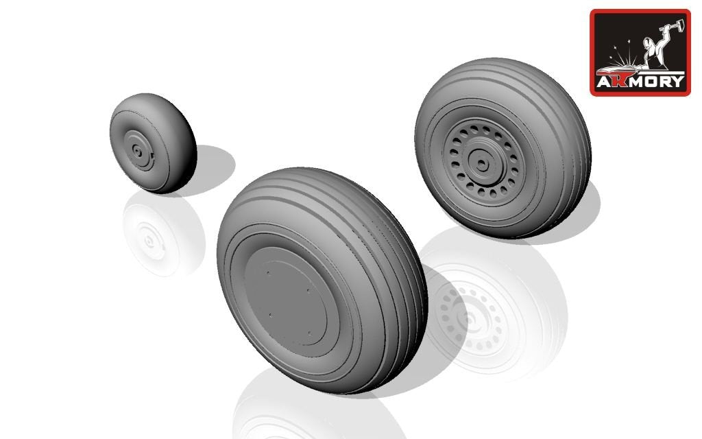 Armory Models AW48308 A-20G Boston wheels, late 1/48 – Bild 3