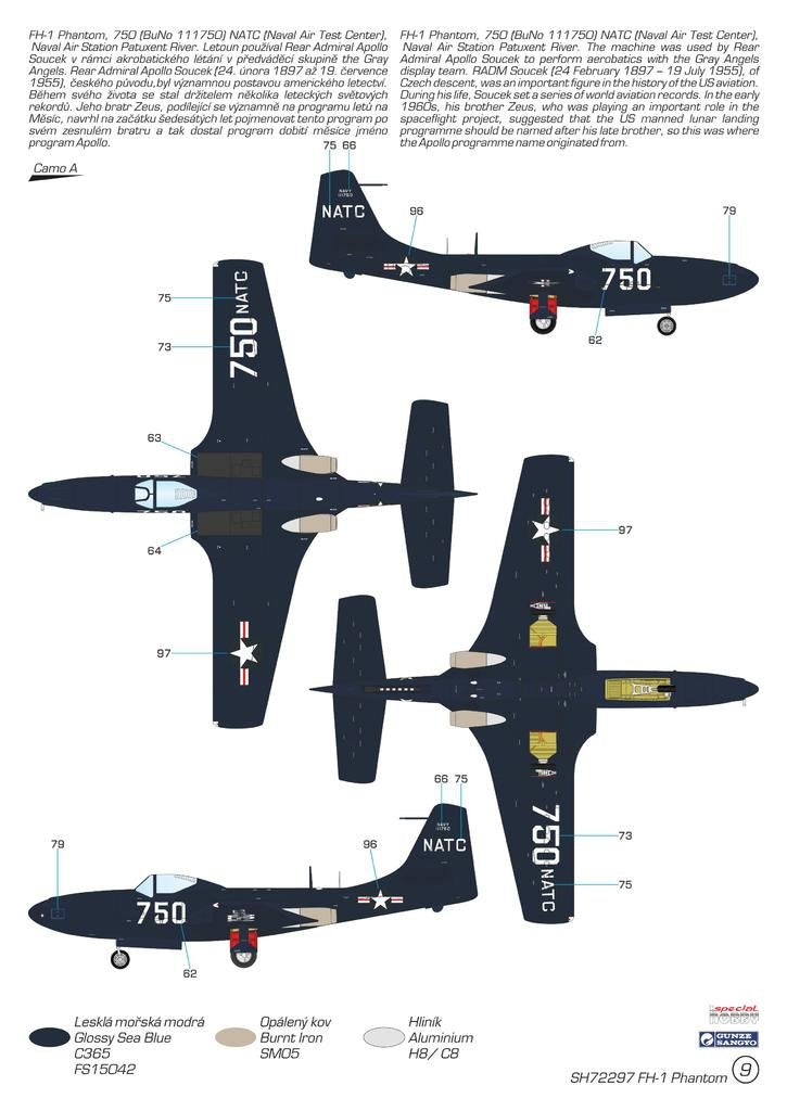 Special Hobby 72297 FH-1 Phantom Demonstration Teams and Trainers 1/72 – zdjęcie 4