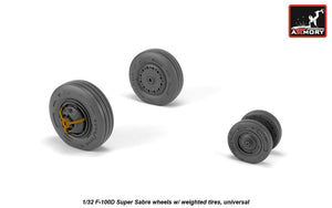 Armory Models AW32303 F-100D Super Sabre wheels w/ weighted tires 1/32 – Bild 3