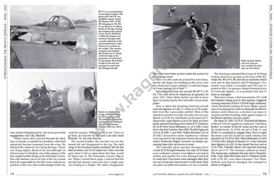 Kagero 12019 Luftwaffe versus USAAF 8th Air Force vol. I EN – imagen 5