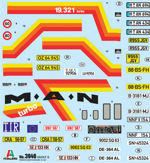 Italeri 3946 MAN F8 19.321 4x2 1/24 – image 3