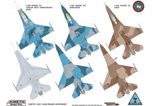 Kinetic K48004 F-16A/B NSWAC AGRESSOR 1/48 – Bild 2