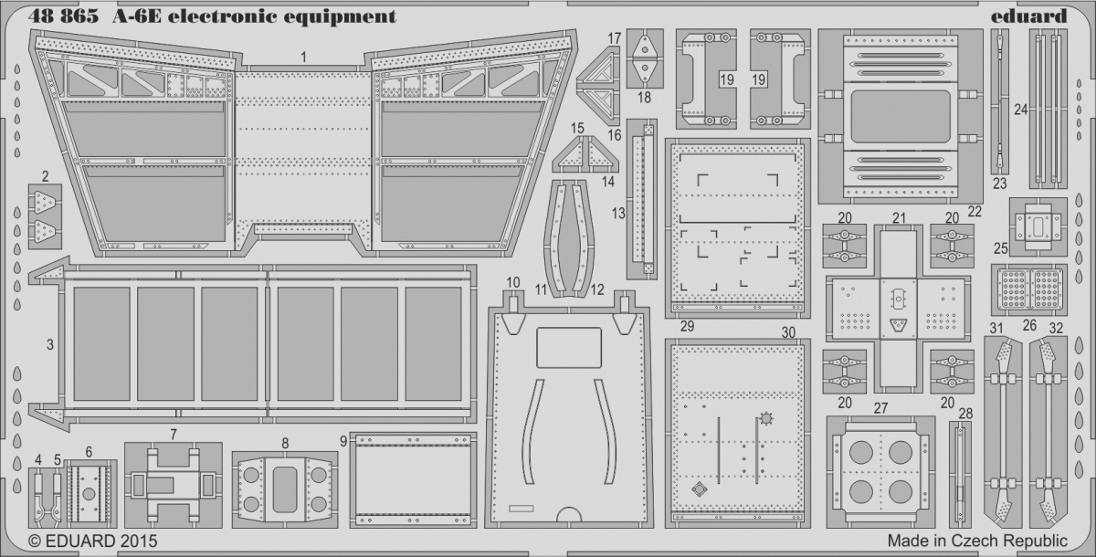 Eduard 48865 A-6E electronic equipment 1/48 HOBBY BOSS