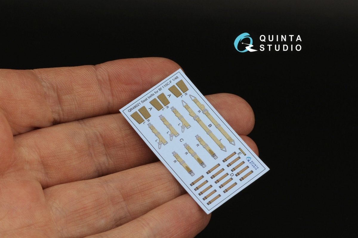 Quinta Studio QD48311 Bf 110C/D 3D-Printed &amp;amp; coloured Interior on decal paper (Eduard) 1/48 – imagen 5