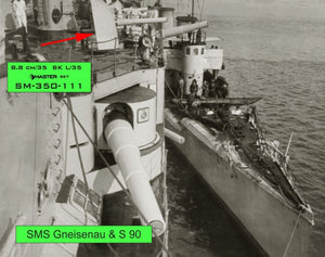 Master SM-350-111 Niemieckie działo 8,8cm/35 (3.46in) SK L/35 1/350 – immagine 18