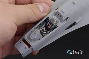 Quinta Studio QD48194 F-16С 3D-Printed &amp;amp; coloured Interior on decal paper (for Kinetic kit) 1/48 – immagine 5