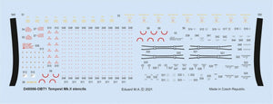 Eduard D48086 Tempest Mk.II stencils EDUARD/SPECIAL HOBBY 1/48