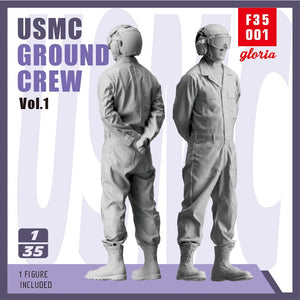 Gloria F35001 USMC Ground Crew Type 1 3D Printed Figures 1/35 – zdjęcie 2