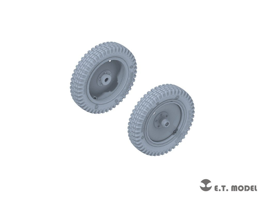 E.T. Model P35-124 WWII German Sd.kfz.250/Sd.kfz.10 Sagged Front Wheels for Dragon Kit 1/35 – imagen 3