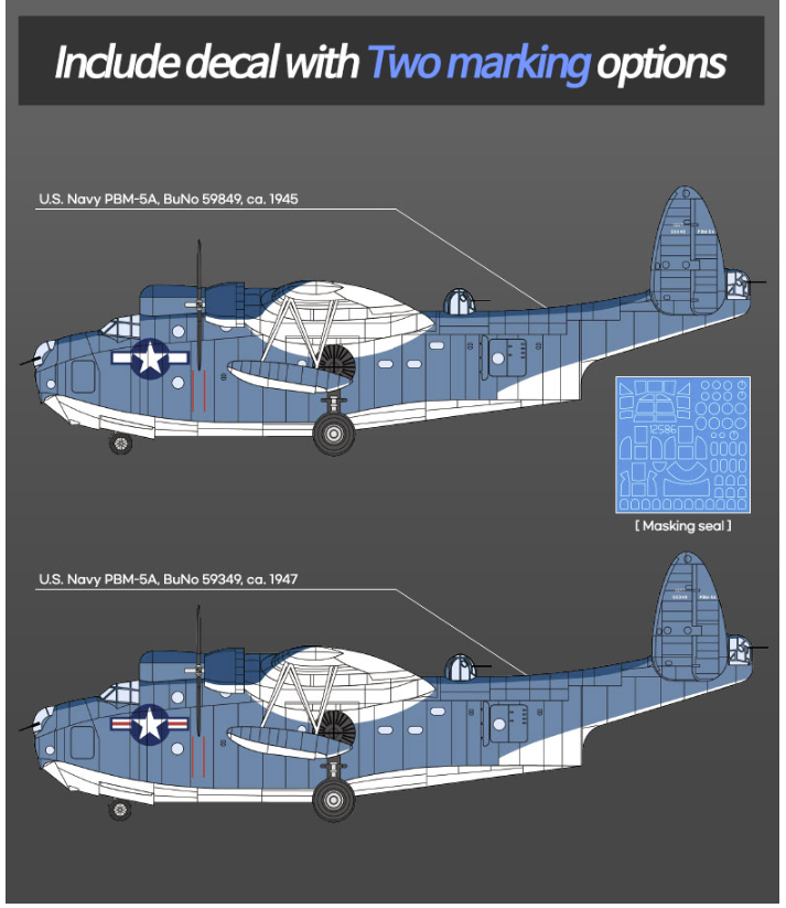Maquette Academy 12586 USN PBM-5A MARINER 1/72 – image 3