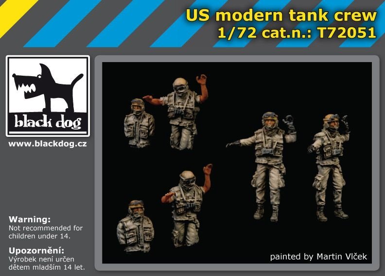 Équipage de char moderne américain Black Dog T72051 1/72  – image 2