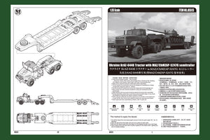 Hobby Boss 85513 Ukraine KrAZ-6446 Tractor with MAZ/ChMZAP-5247G semitrailer 1/35 – immagine 3