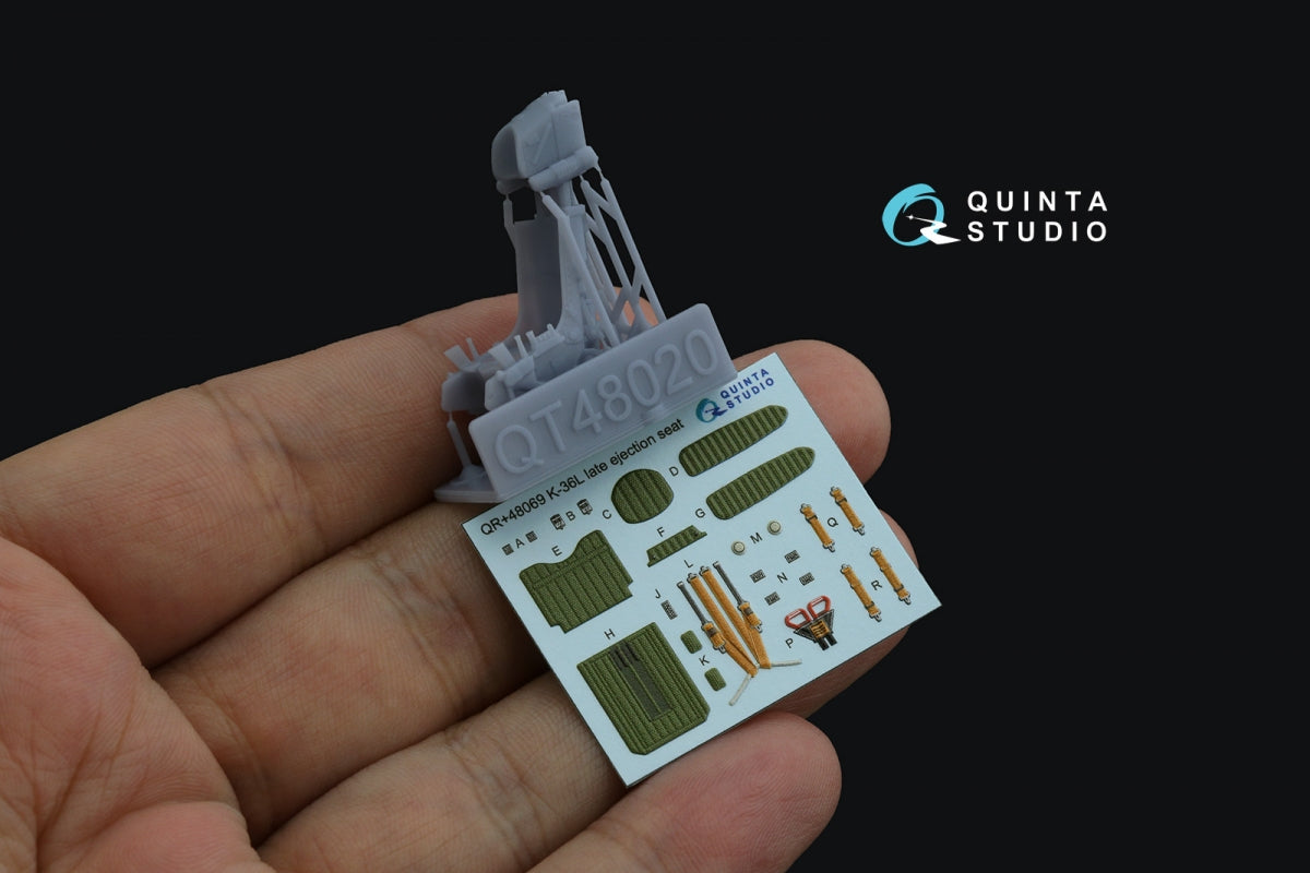 Quinta Studio QR+48069 K-36L (late) ejection seat (for Su-25/Su-25SM aircraft since 2008) (All kits) 1/48 – Bild 2