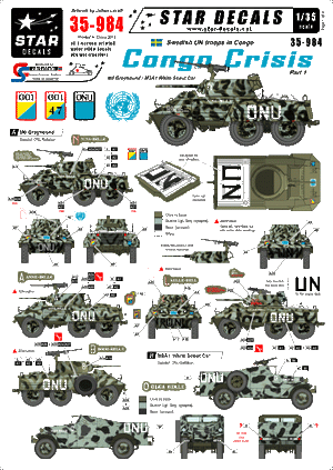 Star Decals 35-984 Congo Crisis 1 1/35