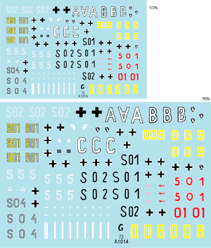 Star Decals 72-A1014 Befehlspanzer # 5. German Command 1/72 – Bild 4