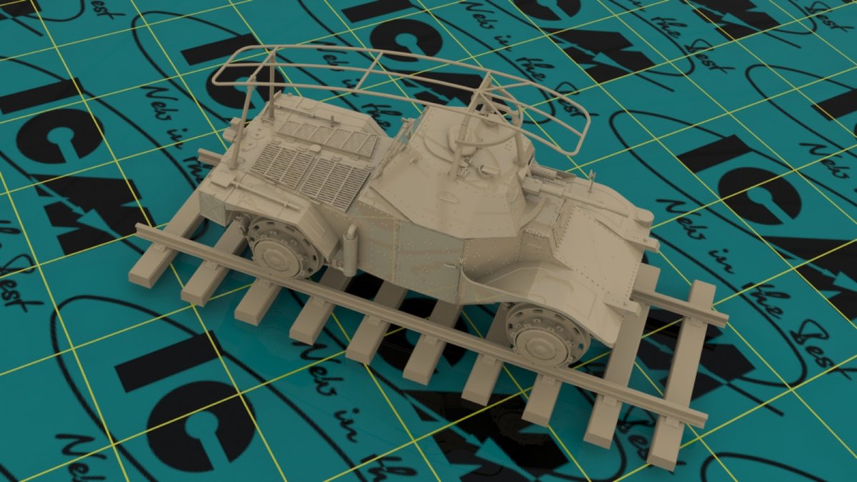 ICM 35376 Panzerspahwagen P 204 (f) Railway, WWII German Armoured Vehicle 1/35 – Bild 2