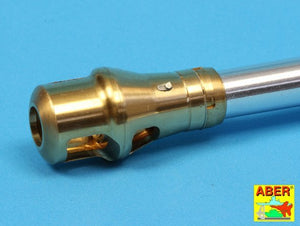 Aber 16L-09 Późny hamulec wylotowy do Lufy używanej we późnej wersji czołgu Tiger I, King Tiger (wieża Henschel) / Late muzzle brake used on German 8,8cm barrel Tiger I- late and Tiger II (Henschel turret) 1/16 – Bild 8