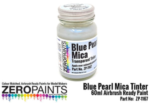 Zero Paints ZP-1167 Pearl Blue Mica Transparent Tinter Paint 60ml