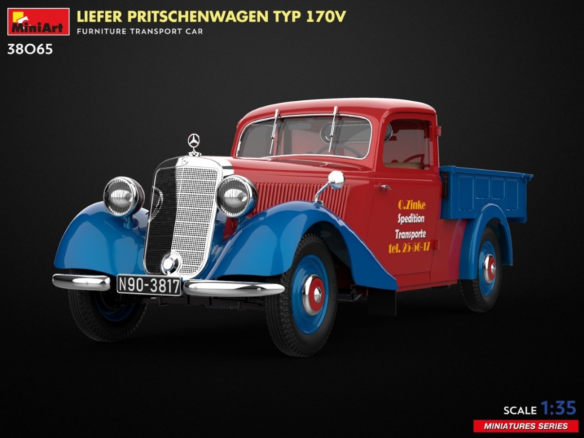 MiniArt 38065 LIEFER PRITSCHENWAGEN TYP 170V. VOITURE DE TRANSPORT DE MEUBLES 1/35 – image 3