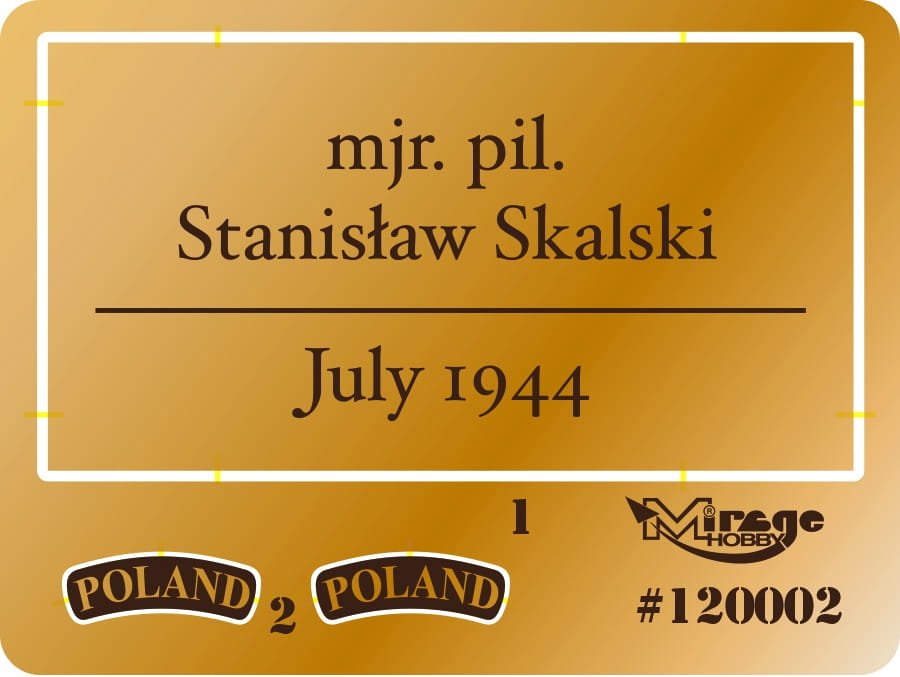 Mirage 120002 W/Cdr Stanisław SKALSKI (July 1944) 200mm – immagine 4