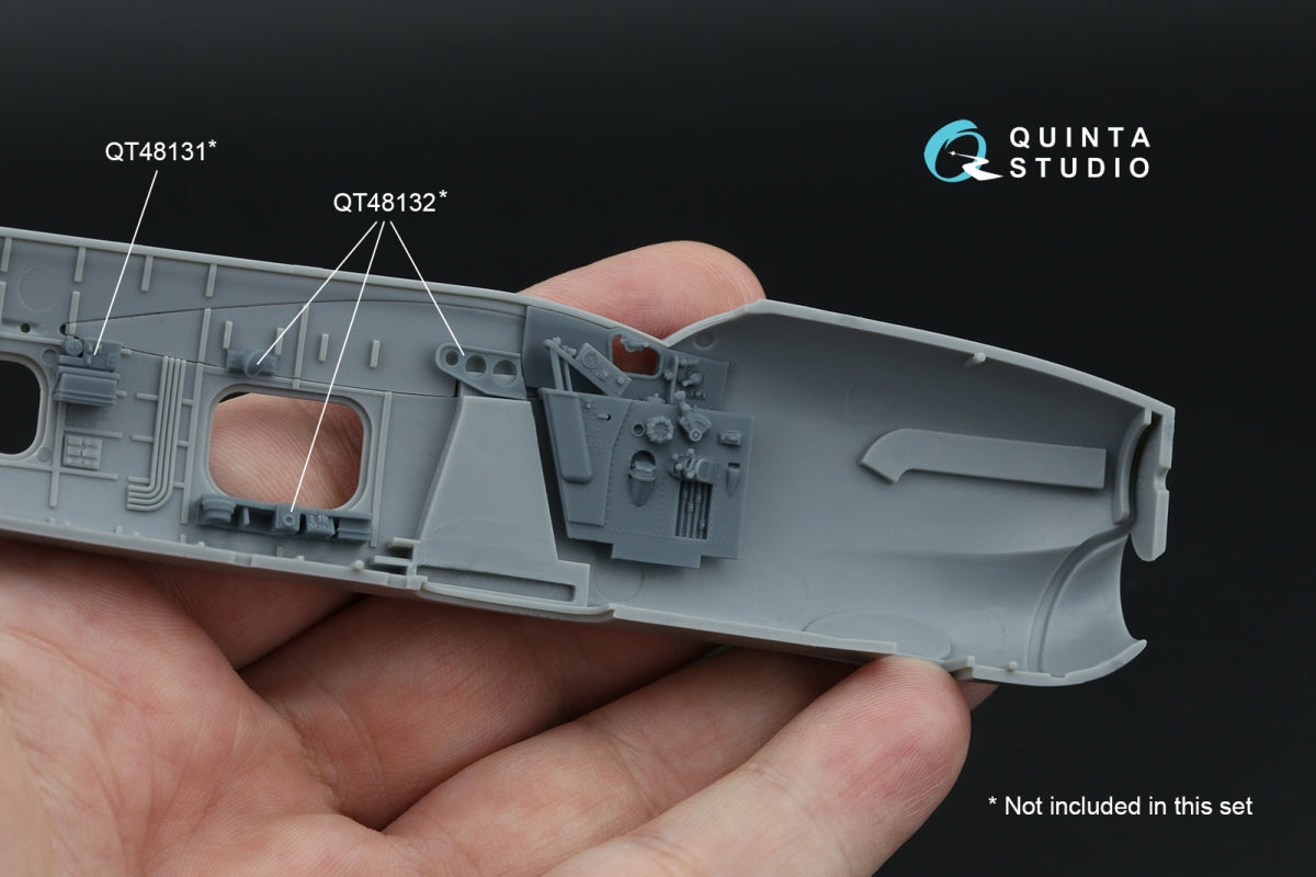 Quinta Studio QT48130 Fairey Barracuda Pilot's Cockpit (Trumpeter) 1/48