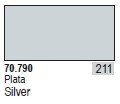 Vallejo 70790 Métaux d&amp;#39;argent dans l&amp;#39;alcool 35 ml