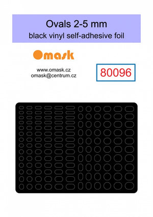 Omask X8001 Universal set 1 - black vinyl foil (80092, 80093, 80094, 80095, 80096) – Bild 6