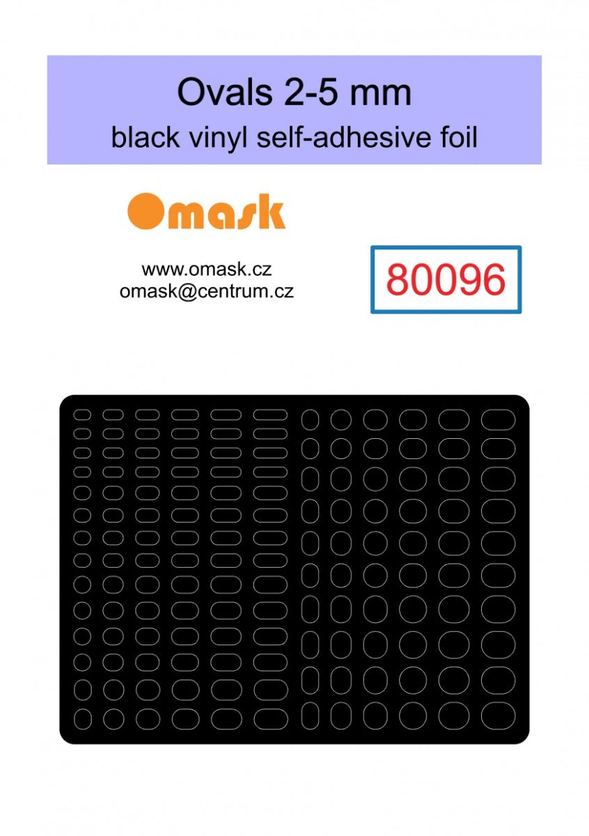 Omask X8001 Universal set 1 - black vinyl foil (80092, 80093, 80094, 80095, 80096) – Bild 6