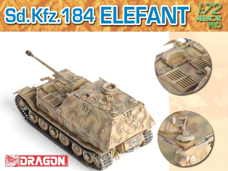 Dragon 7253 Sd.Kfz.184 Elefant 1/72 – immagine 5