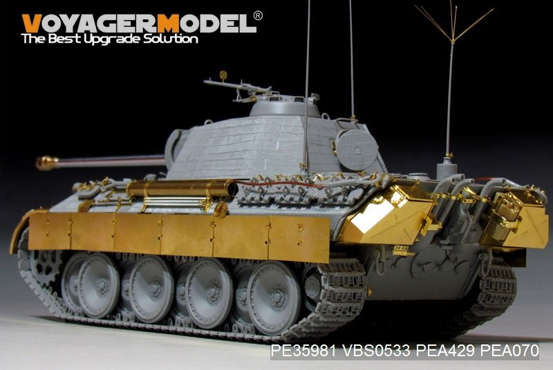 Maquette Voyager PE35981 Char Panther A allemand de la Seconde Guerre mondiale (modèle de base) pour TAKOM au 1/35 – image 4