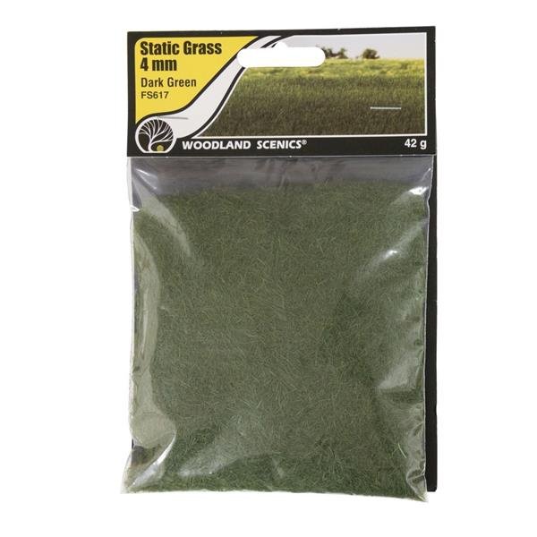Woodland Scenics WFS617 4mm Static Grass Dark Green