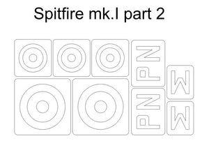 Omask 34014 Spitfire Mk.I partie 2 (pour camouflage B Eduard 11143) 1/48