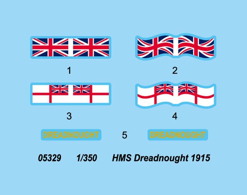 Trumpeter 05329 HMS Dreadnought 1915 1/350 – Bild 13