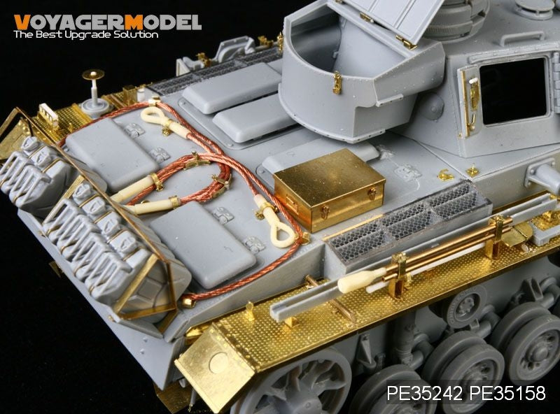 Voyager Model PE35242 WWII German Pz.Kpfw.III Ausf.N sPz.Abt 501 Afrika For DRAGON 6431 1/35 – immagine 5