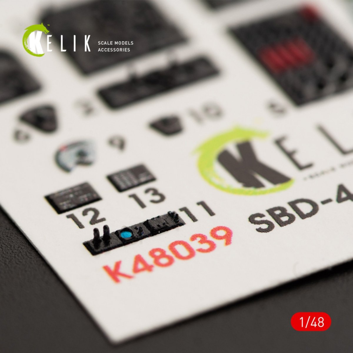 KELIK K48039 SBD-4 &amp;quot;DAUNTLESS&amp;quot; INTERIOR 3D DECALS FOR HASEGAWA KIT 1/48 – immagine 3