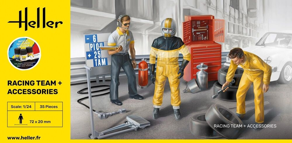 Heller 58750 Racing Team and Accessories - Starter Kit 1/24 – Bild 3