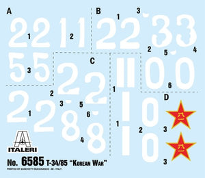 Italeri 6585 T-34/85 Guerre de Corée 1/35  – image 14