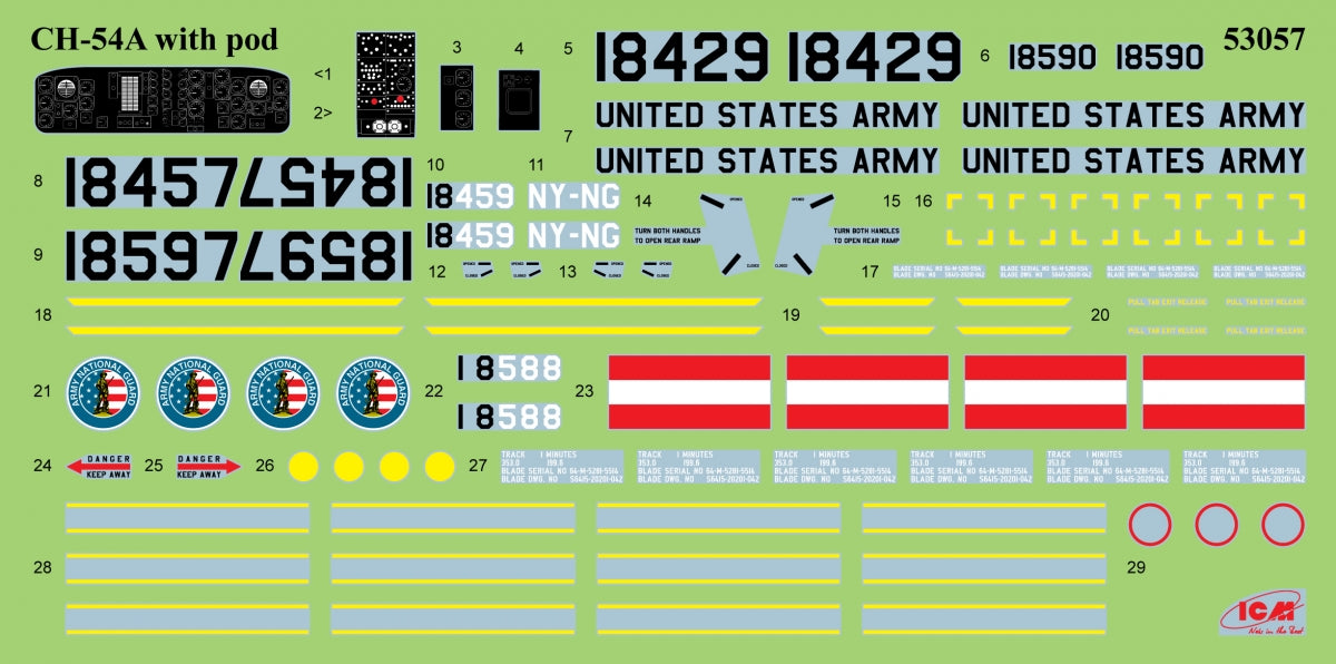 ICM 53057 CH-54A Tarhe avec Pod Militaire Universel 1/35 – image 3