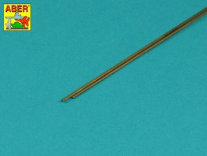 Tiges hexagonales en laiton Aber HR-15, longueur 1,5 mm, 245 mm x 2 pièces.