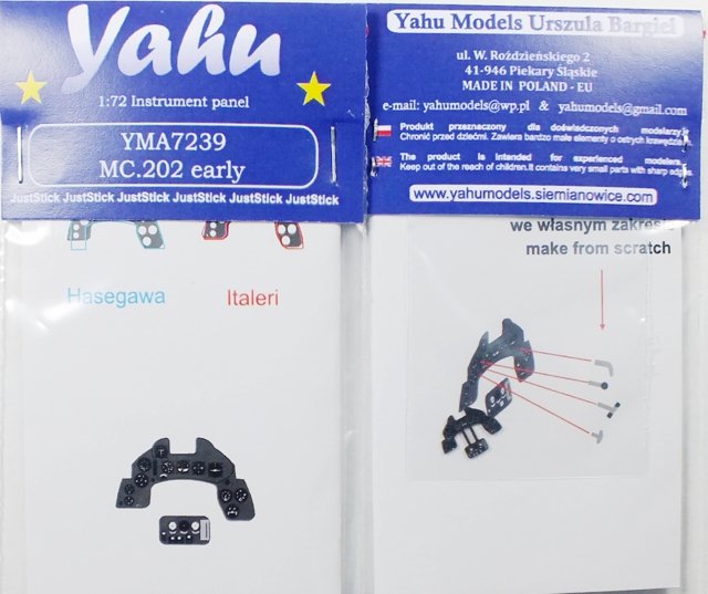 Yahu YMA7239 MC.202 early (Italeri / Hasegawa) 1/72