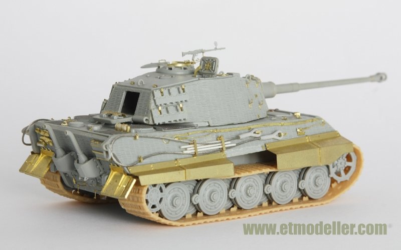 E.T. Model E72-004 WWII German KING TIGER (Henschel Turret) For DRAGON 7240 1/72 – zdjęcie 2