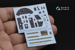 Quinta Studio QD32092 F4U-1D 3D-Printed &amp;amp; colored Interior on decal paper (Tamiya) 1/32 – image 3