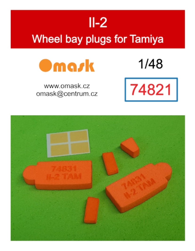Omask 74821 Bouchons de puits de train d'atterrissage Il-2 (pour Tamiya) 1/48