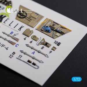 KELIK K72122 BF109-F2/F4 reconnaissance interior 3D decals for Fine Molds kit 1/72 – immagine 7