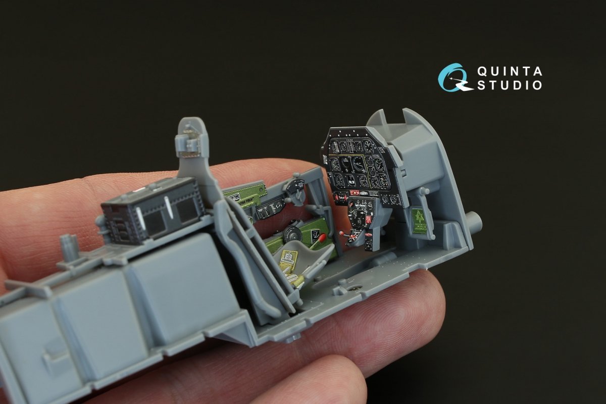 Quinta Studio QD32004 P-51D (Late) 3D-Printed &amp;amp; coloured Interior on decal paper (for Tamiya kit) 1/32 – immagine 8