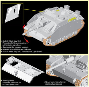 Dragon 6578 StuG.III Ausf.G May 1943 Production mit Schurzen 1/35 – Bild 2